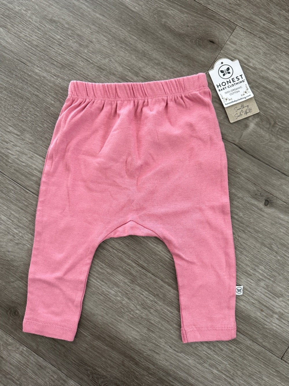 Honest Baby Pink Baby Legging Pants - Soft Stretch Kids Bottoms